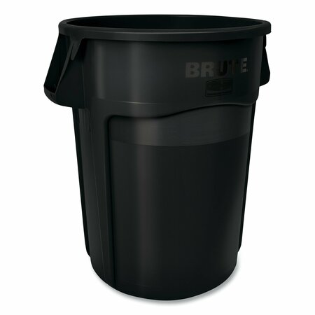 RUBBERMAID COMMERCIAL Brute Container, 55 gal, Resin, Black, 3PK 1779739